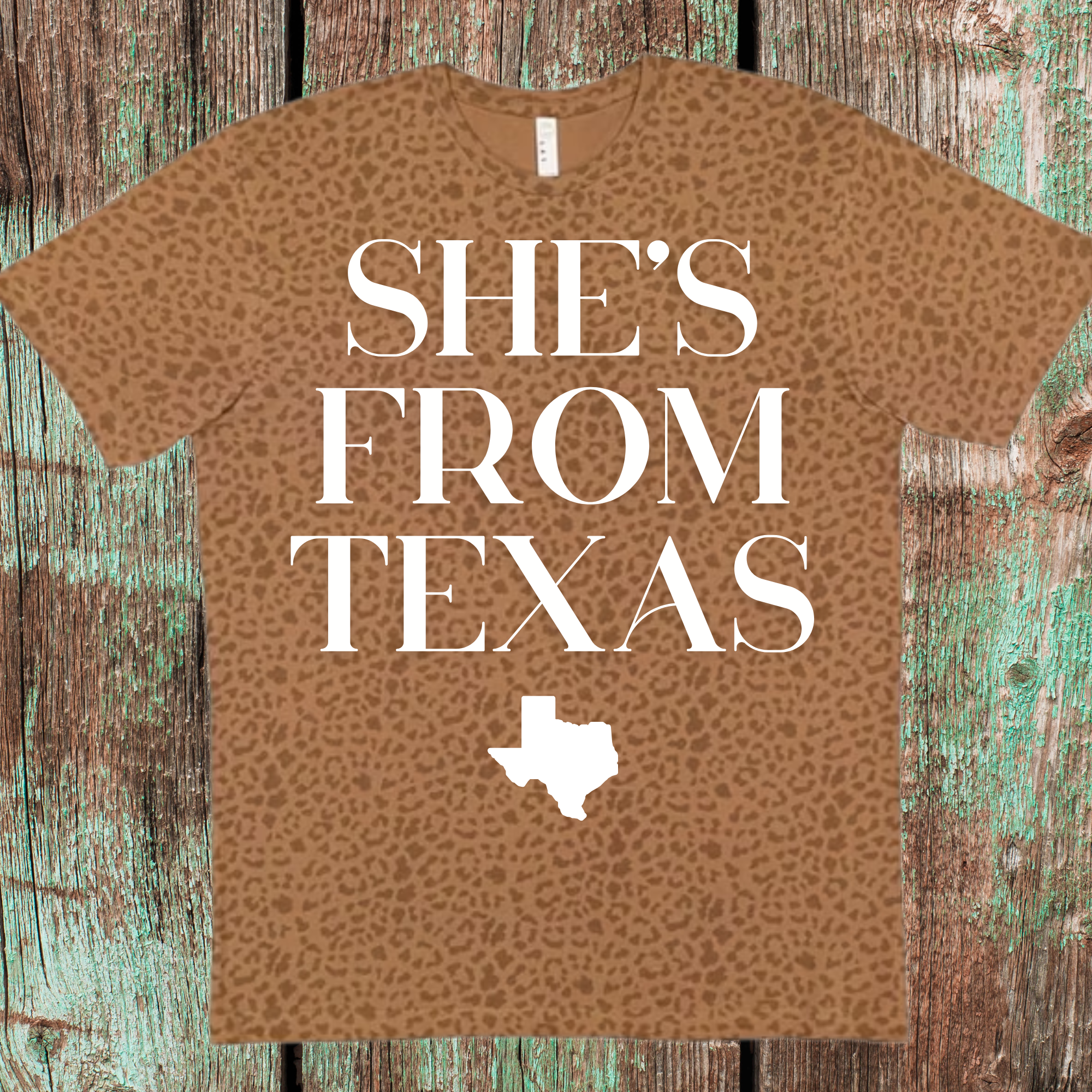She's From Texas Brown Leopard