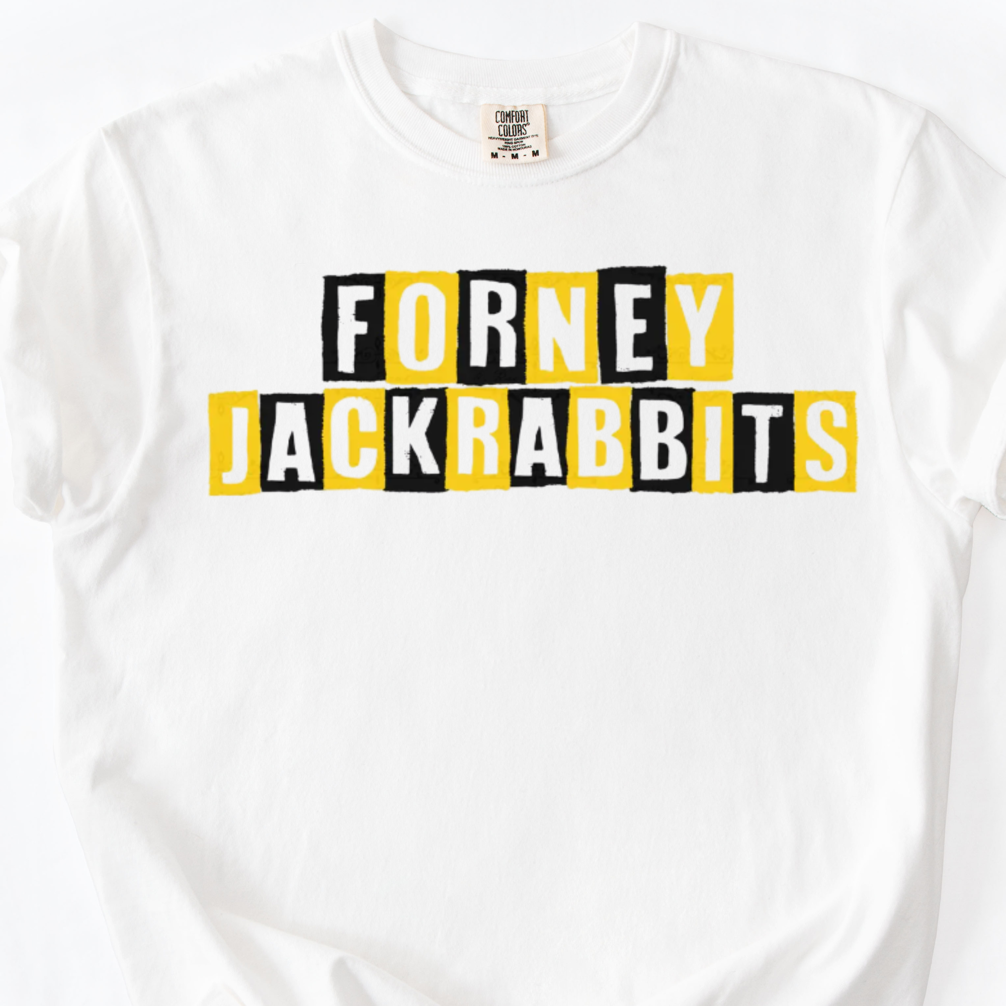 FORNEY JACKRABBITS BOXY LETTERS